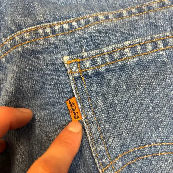 Vintage 90s Levi's 505 Orange Tab Jeans Men's 38x30 (36x30) Made in Canada